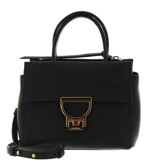 Black Leather Women's Handbag