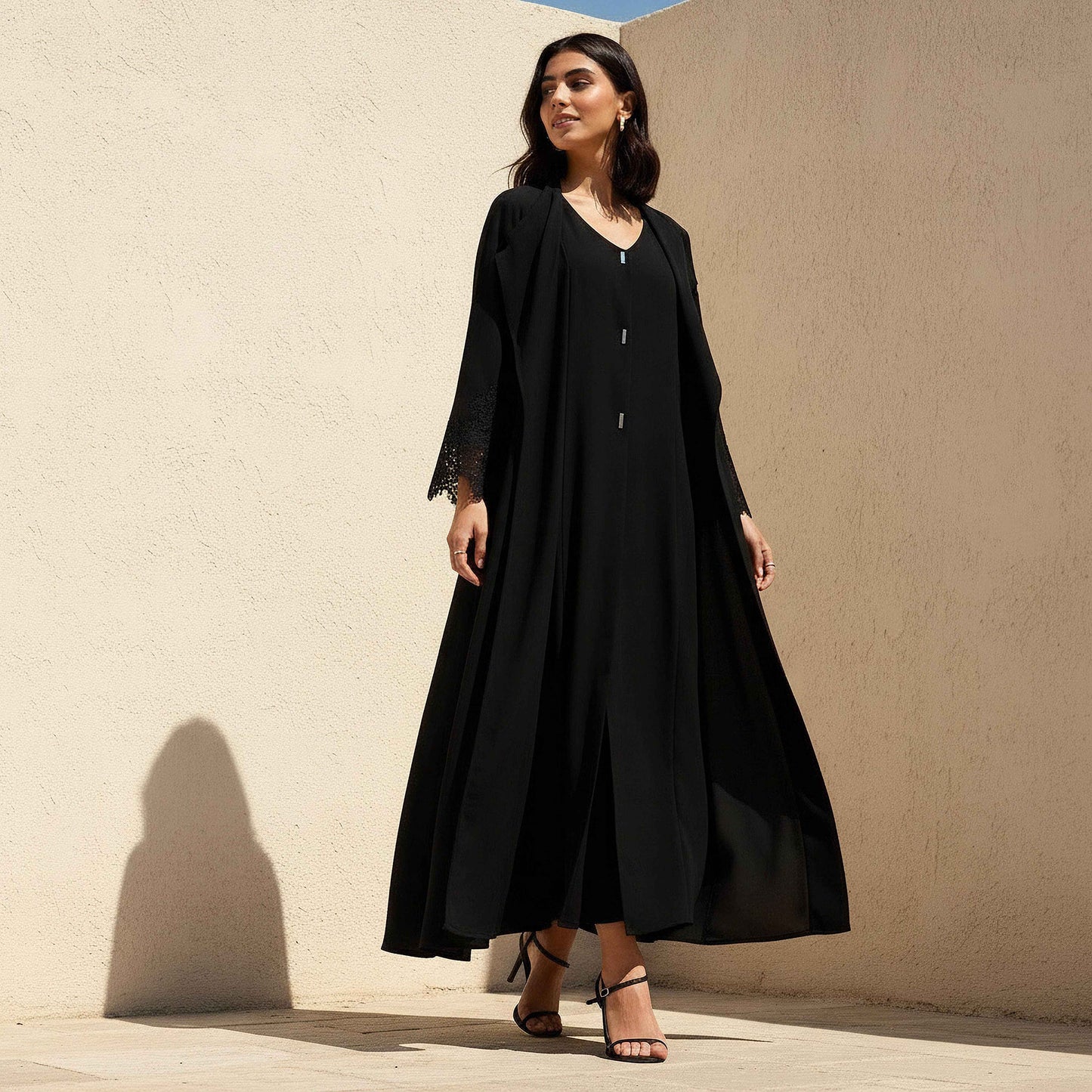 Premium Maxi Dress with Cover-Up - FHIVORÉ
