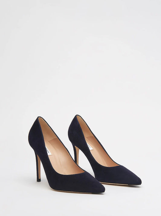 Floret Suede Pointed Toe Courts