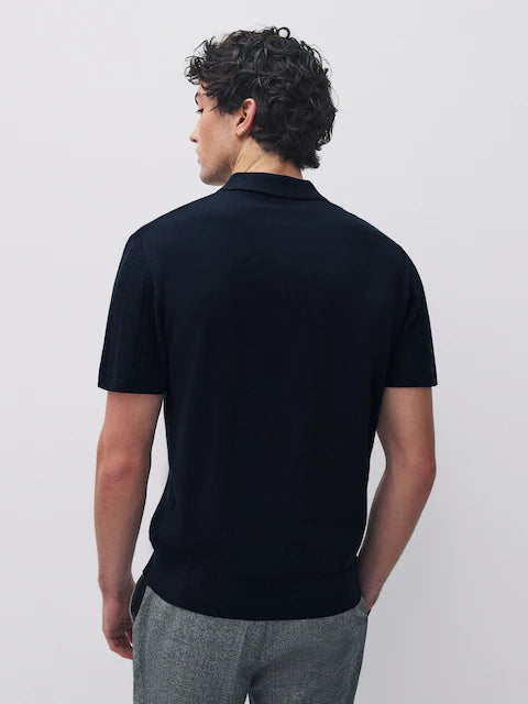 عبوتان من قمصان بولو بيكيه قطنية فاخرة مضلعة