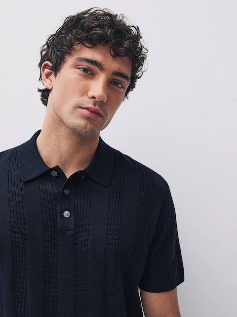 عبوتان من قمصان بولو بيكيه قطنية فاخرة مضلعة