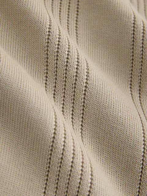 عبوتان من قمصان بولو بيكيه قطنية فاخرة مضلعة