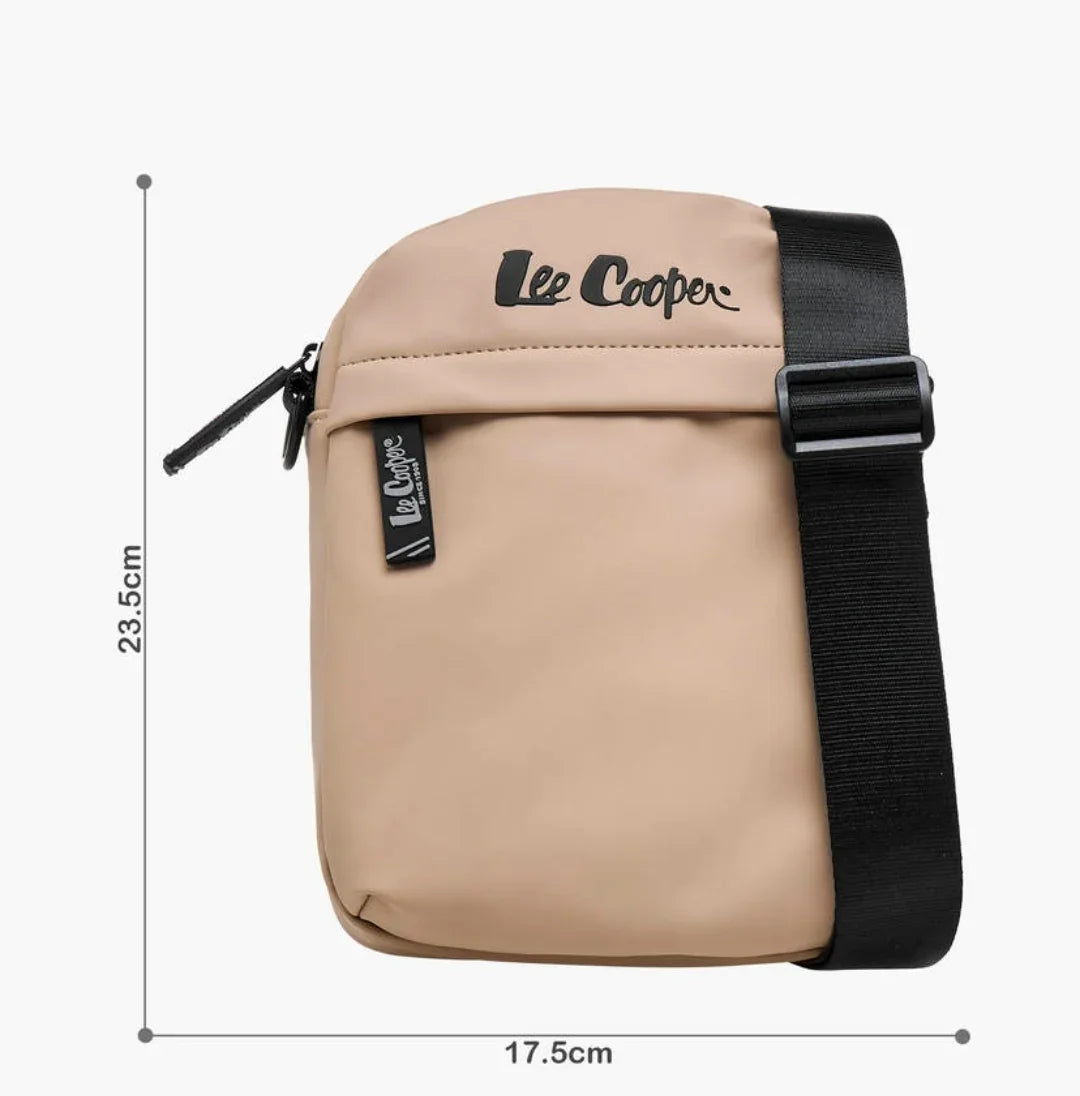 Lee Cooper Solid Crossbody Bag With Adjustable Strap - FHIVORÉ